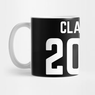 Class Of 2022. Simple Typography White Graduation 2022 Design. Mug